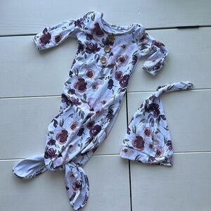 CADEN LANE KNOT GOWN & HAT SET